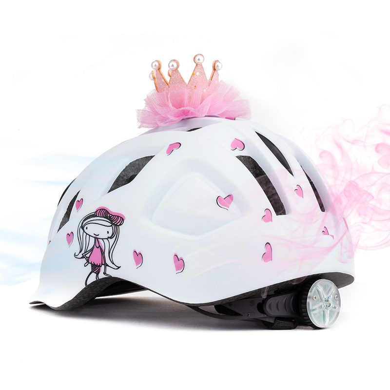 Helmetë për fëmije BATFOX 51-55cm pink - Image 2
